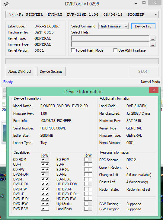 DVRTool v1.0 - firmware flashing utility for Pioneer DVR/BDR drives-2017-06-23_12-07-03.png