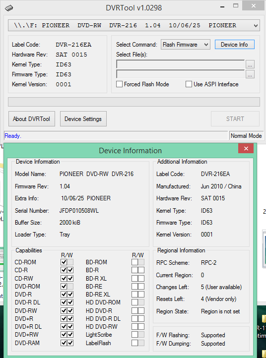 DVRTool v1.0 - firmware flashing utility for Pioneer DVR/BDR drives-2017-06-19_06-15-55.png