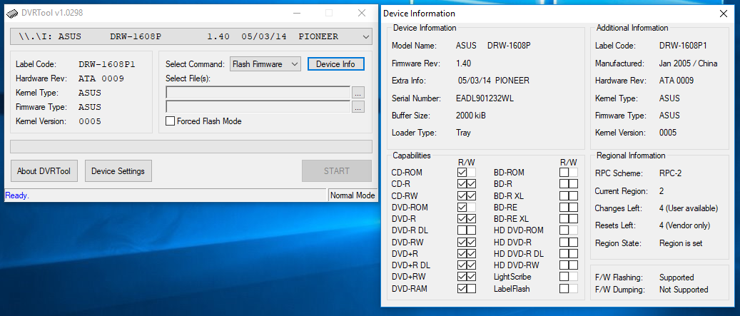 DVRTool v1.0 - firmware flashing utility for Pioneer DVR/BDR drives-przechwytywanie01.png