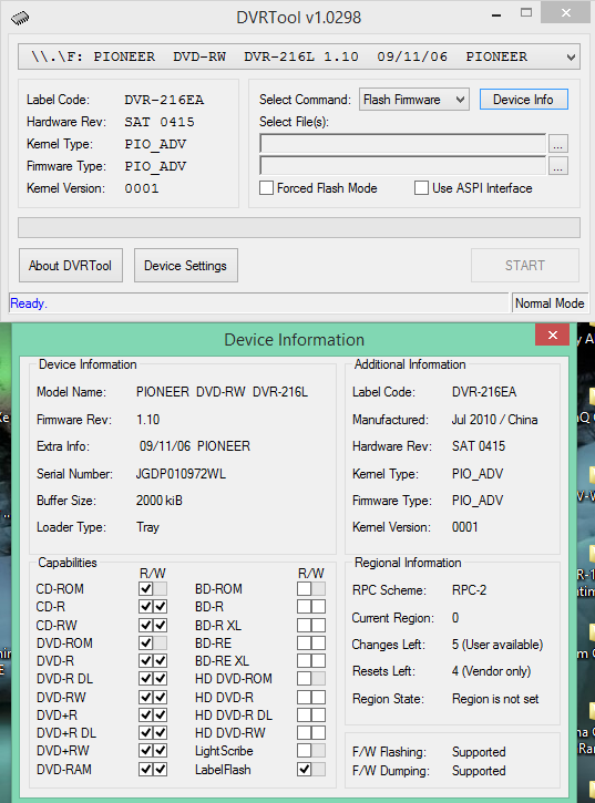 DVRTool v1.0 - firmware flashing utility for Pioneer DVR/BDR drives-2017-06-27_06-17-03.png