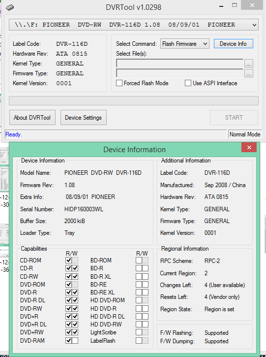 DVRTool v1.0 - firmware flashing utility for Pioneer DVR/BDR drives-2018-02-02_11-10-43.png