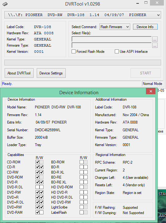 DVRTool v1.0 - firmware flashing utility for Pioneer DVR/BDR drives-2018-02-13_19-39-49.png