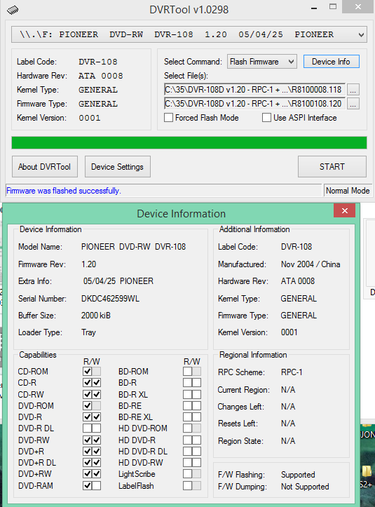 DVRTool v1.0 - firmware flashing utility for Pioneer DVR/BDR drives-2018-02-13_19-41-37.png