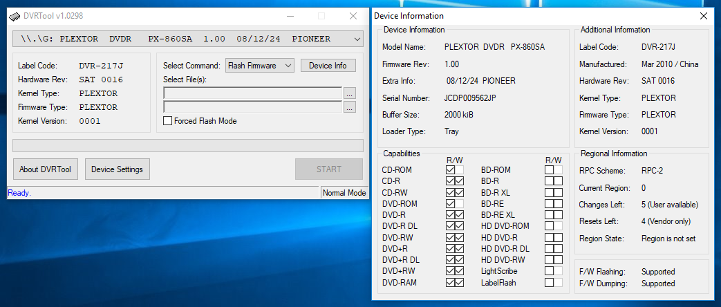 DVRTool v1.0 - firmware flashing utility for Pioneer DVR/BDR drives-przechwytywanie02.png