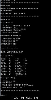 DVRTool v1.0 - firmware flashing utility for Pioneer DVR/BDR drives-screenshotbdf.jpg