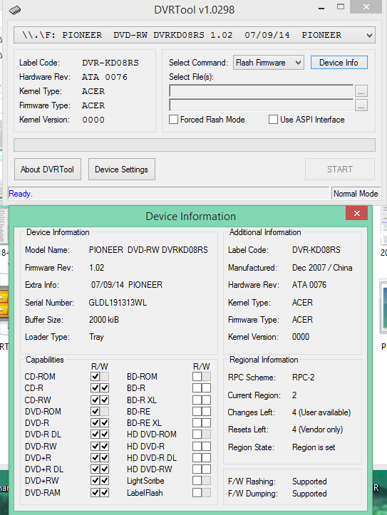 DVRTool v1.0 - firmware flashing utility for Pioneer DVR/BDR drives-2018-04-05_07-07-57.png