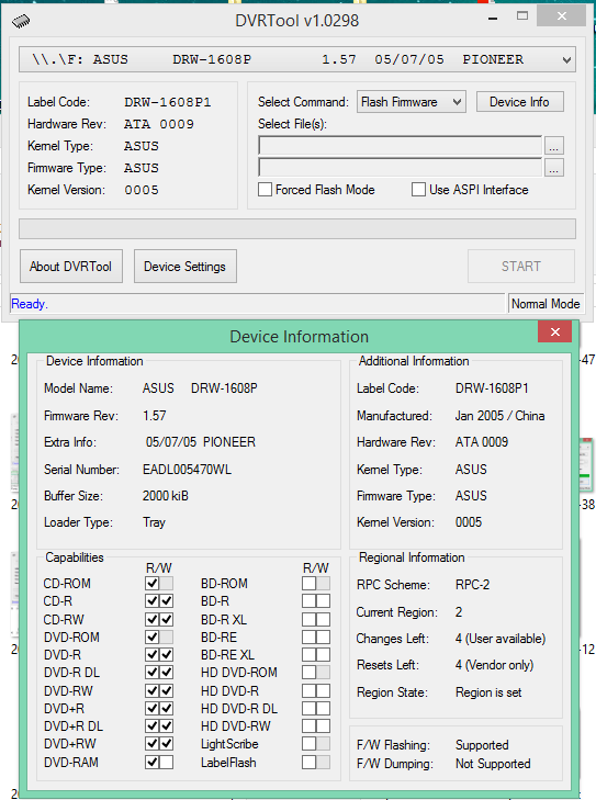 DVRTool v1.0 - firmware flashing utility for Pioneer DVR/BDR drives-2018-04-05_09-29-45.png