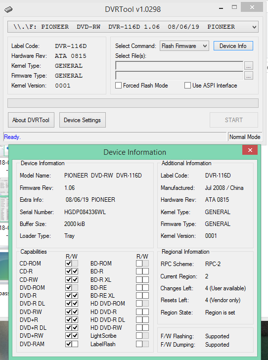 DVRTool v1.0 - firmware flashing utility for Pioneer DVR/BDR drives-2018-03-10_11-36-56.png