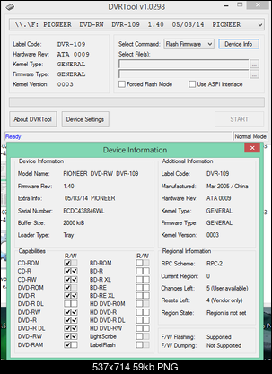 DVRTool v1.0 - firmware flashing utility for Pioneer DVR/BDR drives-2018-05-10_13-45-17.png