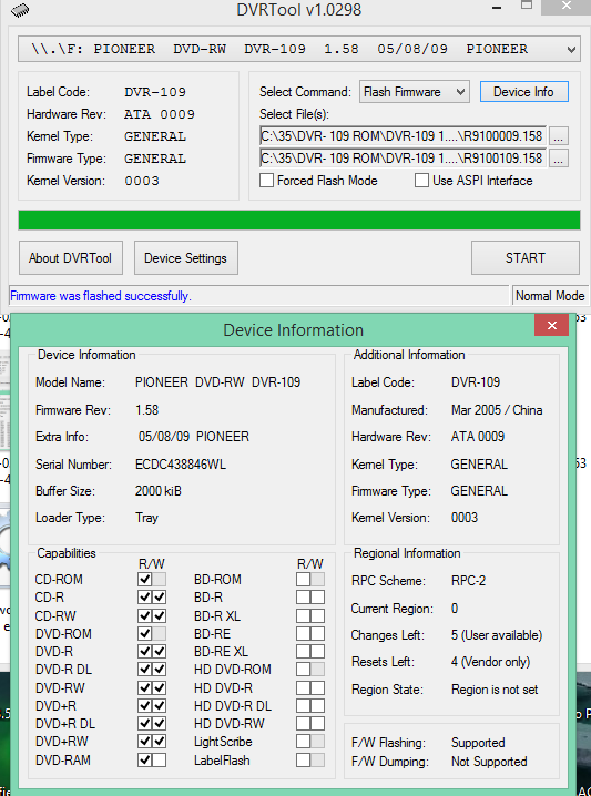 DVRTool v1.0 - firmware flashing utility for Pioneer DVR/BDR drives-2018-05-10_13-46-57.png