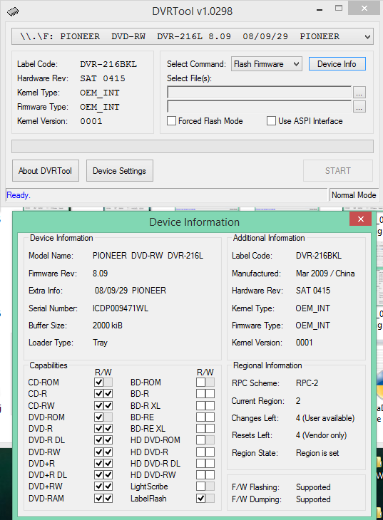 DVRTool v1.0 - firmware flashing utility for Pioneer DVR/BDR drives-2018-03-11_08-46-41.png