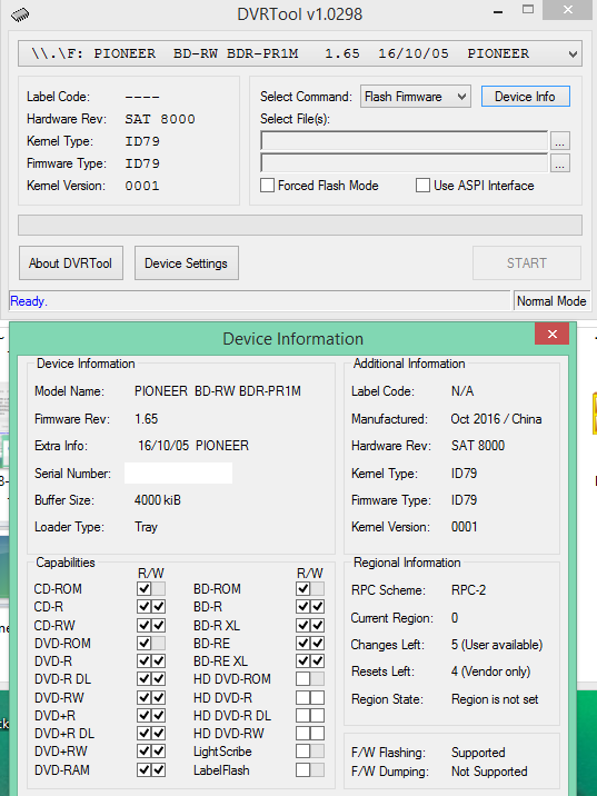 DVRTool v1.0 - firmware flashing utility for Pioneer DVR/BDR drives-2018-11-21_13-28-08.png