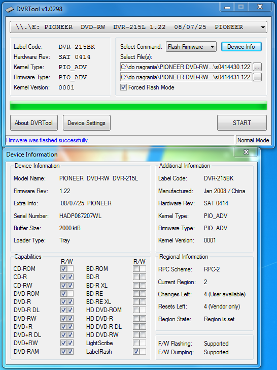 DVRTool v1.0 - firmware flashing utility for Pioneer DVR/BDR drives-przechwytywanie04.png