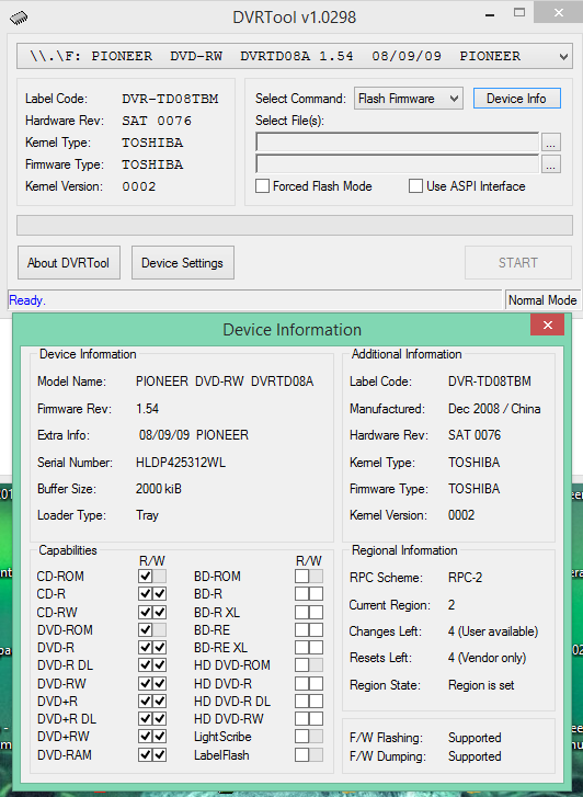 DVRTool v1.0 - firmware flashing utility for Pioneer DVR/BDR drives-2020-03-11_13-02-33.png