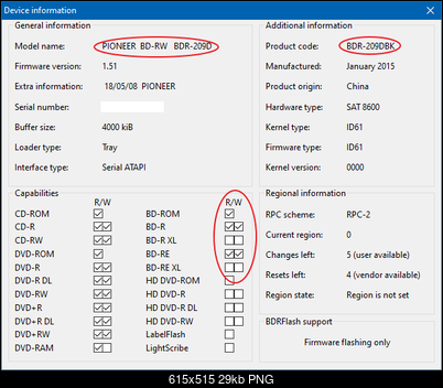 DVRTool v1.0 - firmware flashing utility for Pioneer DVR/BDR drives-original-bdr-209d_deviceinfo.png