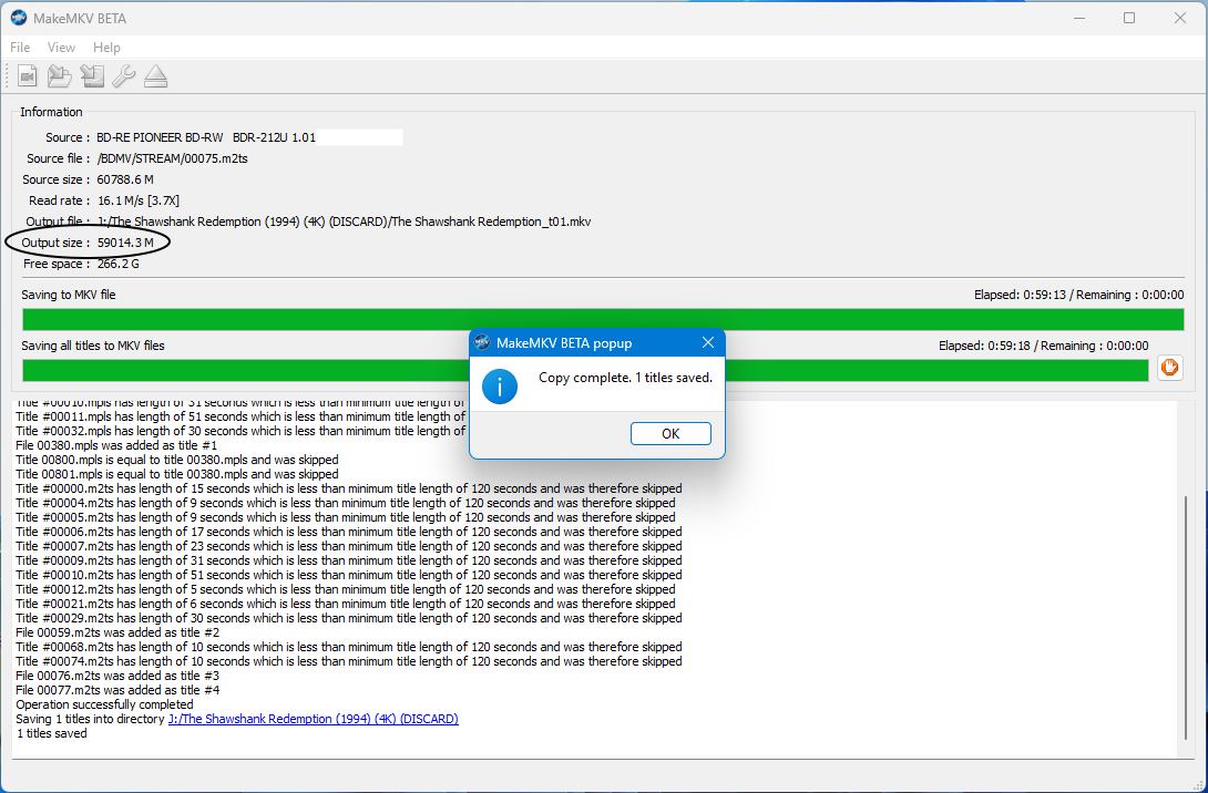 DVRTool v1.0 - firmware flashing utility for Pioneer DVR/BDR drives-successful-rip_shawshank-redemption_makemkv.png