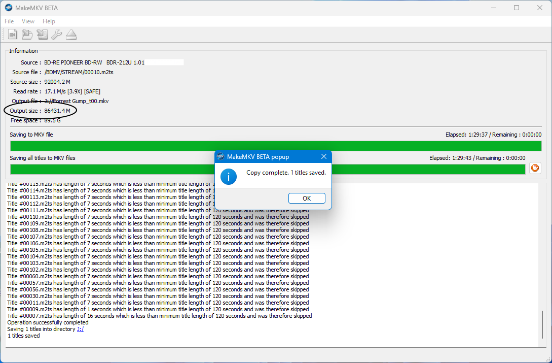 DVRTool v1.0 - firmware flashing utility for Pioneer DVR/BDR drives-successful-rip_forrest-gump_makemkv.png