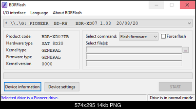 DVRTool v1.0 - firmware flashing utility for Pioneer DVR/BDR drives-bdrflash_bdr-xd07tb_main.png