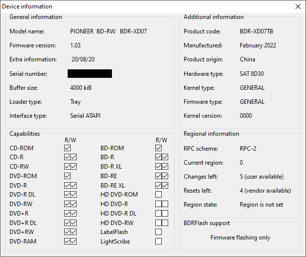 DVRTool v1.0 - firmware flashing utility for Pioneer DVR/BDR drives-bdrflash_bdr-xd07tb_info.png