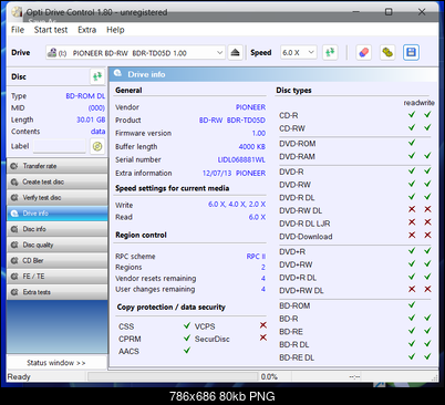 Pioneer BDR-TD05 and Pioneer BDR-UD02-drive_info_28-january-2025.png