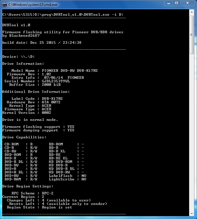 DVRTool v1.0 - firmware flashing utility for Pioneer DVR/BDR drives-przechwytywanie02.png