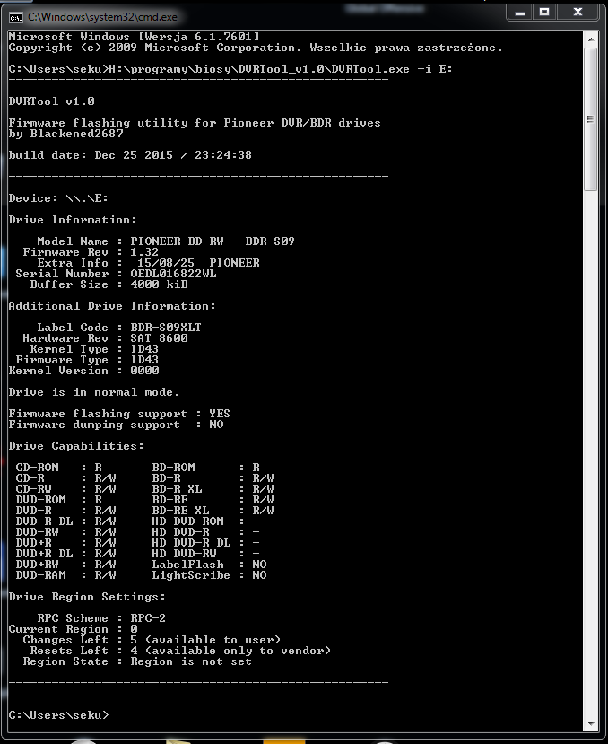 DVRTool v1.0 - firmware flashing utility for Pioneer DVR/BDR drives-przechwytywanie05.png