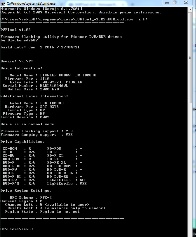 DVRTool v1.0 - firmware flashing utility for Pioneer DVR/BDR drives-przechwytywanie-02.png