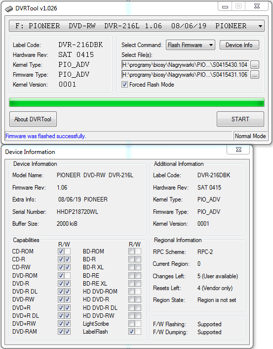 DVRTool v1.0 - firmware flashing utility for Pioneer DVR/BDR drives-przechwytywanie02.png