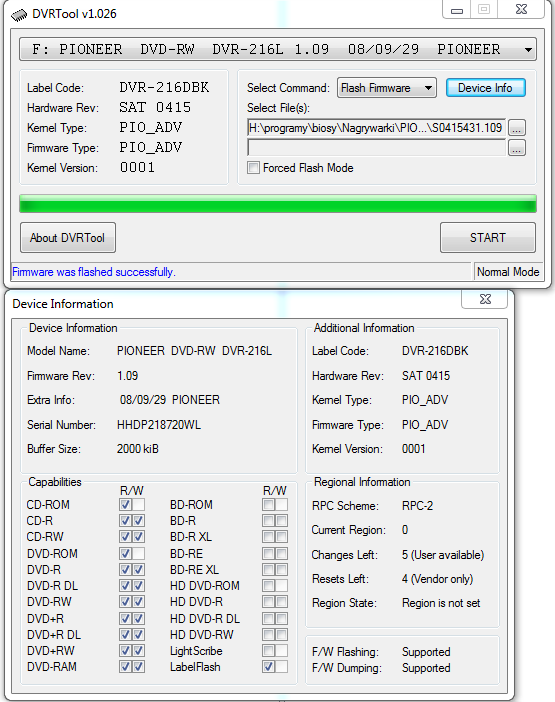 DVRTool v1.0 - firmware flashing utility for Pioneer DVR/BDR drives-przechwytywanie03.png