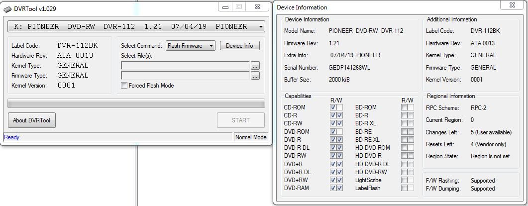 DVRTool v1.0 - firmware flashing utility for Pioneer DVR/BDR drives-przechwytywanie01.png