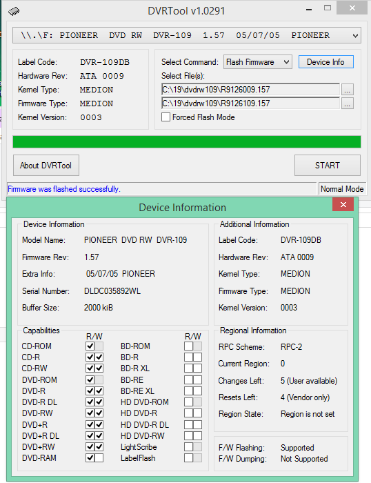 DVRTool v1.0 - firmware flashing utility for Pioneer DVR/BDR drives-2016-03-31_10-11-45.png