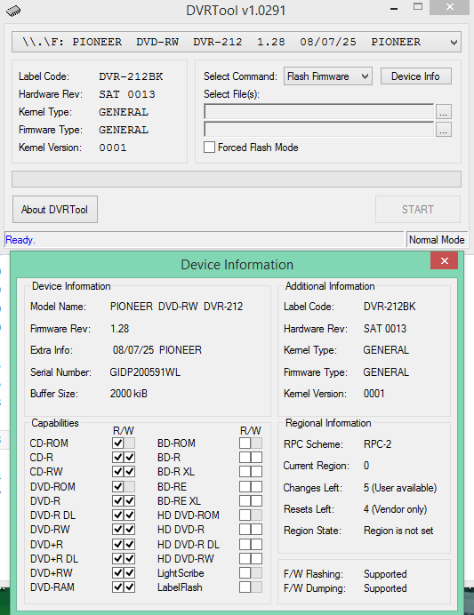 DVRTool v1.0 - firmware flashing utility for Pioneer DVR/BDR drives-2016-03-31_11-19-59.png