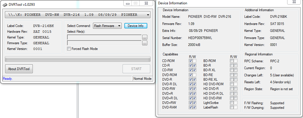 DVRTool v1.0 - firmware flashing utility for Pioneer DVR/BDR drives-przechwytywanie02.png