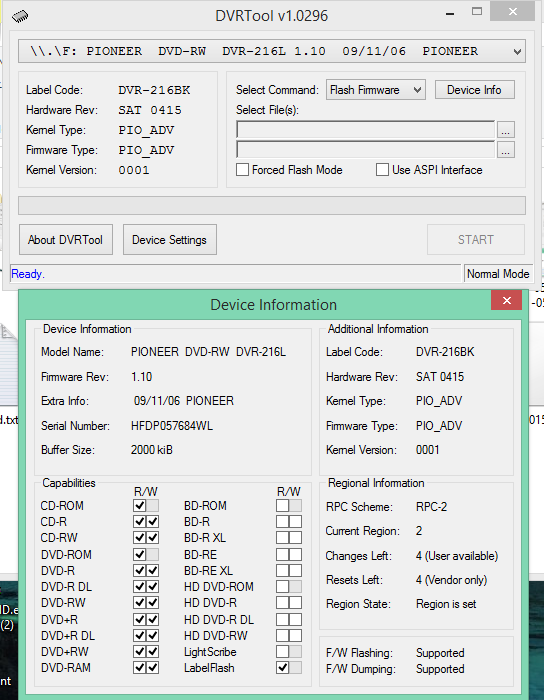 DVRTool v1.0 - firmware flashing utility for Pioneer DVR/BDR drives-2016-05-12_09-37-04.png