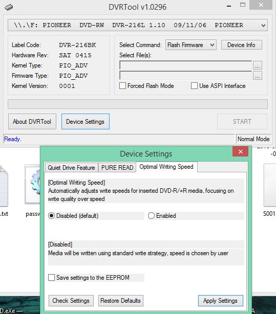 DVRTool v1.0 - firmware flashing utility for Pioneer DVR/BDR drives-2016-05-12_09-38-00.png