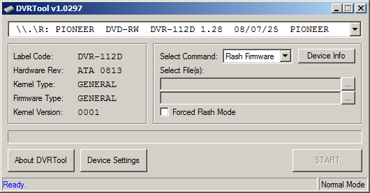 DVRTool v1.0 - firmware flashing utility for Pioneer DVR/BDR drives-01.png