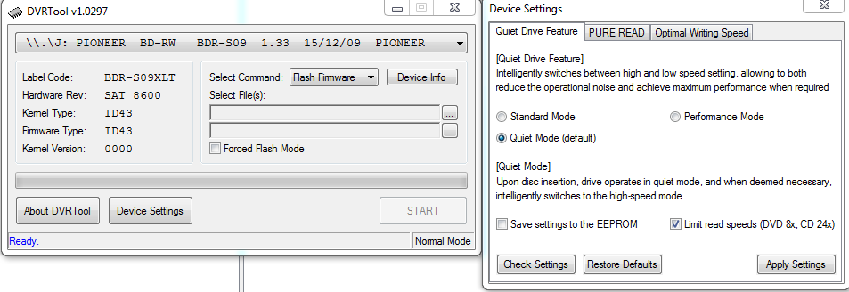 DVRTool v1.0 - firmware flashing utility for Pioneer DVR/BDR drives-przechwytywanie01.png