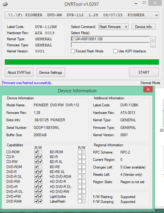 DVRTool v1.0 - firmware flashing utility for Pioneer DVR/BDR drives-2016-07-06_13-18-20.png