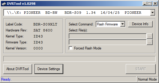 DVRTool v1.0 - firmware flashing utility for Pioneer DVR/BDR drives-01.png