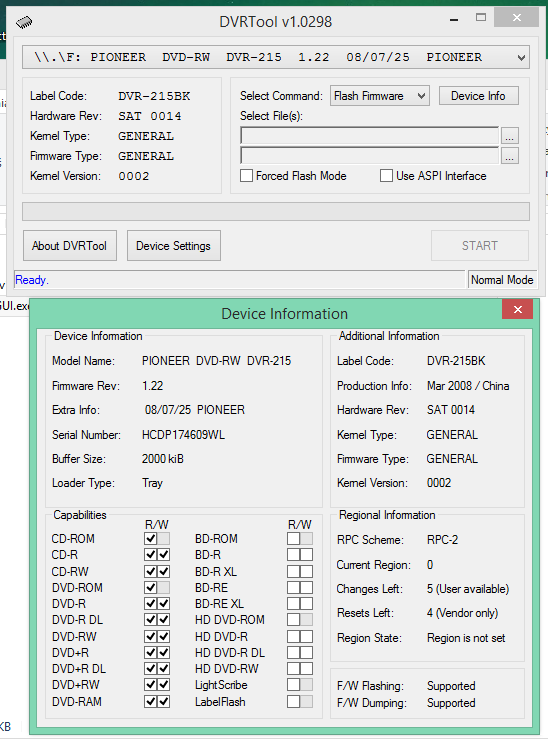 DVRTool v1.0 - firmware flashing utility for Pioneer DVR/BDR drives-2016-10-09_19-45-10.png