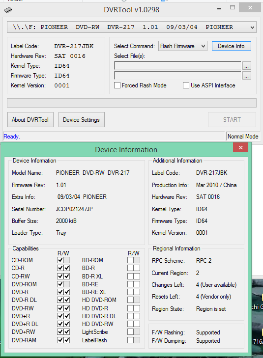 DVRTool v1.0 - firmware flashing utility for Pioneer DVR/BDR drives-2016-10-10_07-55-39.png