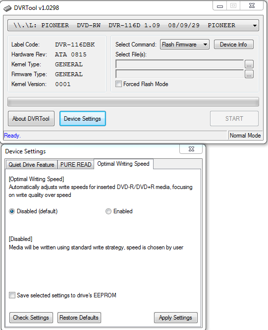 DVRTool v1.0 - firmware flashing utility for Pioneer DVR/BDR drives-przechwytywanie07.png
