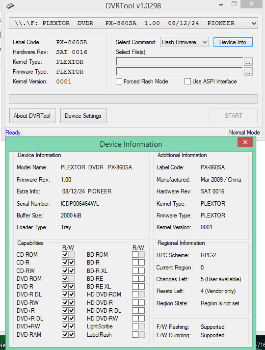 DVRTool v1.0 - firmware flashing utility for Pioneer DVR/BDR drives-2016-10-16_17-09-43.png