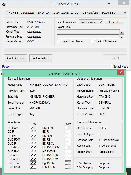 DVRTool v1.0 - firmware flashing utility for Pioneer DVR/BDR drives-2016-10-18_15-41-45.png