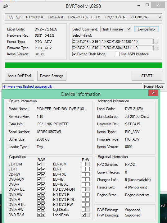 DVRTool v1.0 - firmware flashing utility for Pioneer DVR/BDR drives-2016-10-19_12-20-49.png