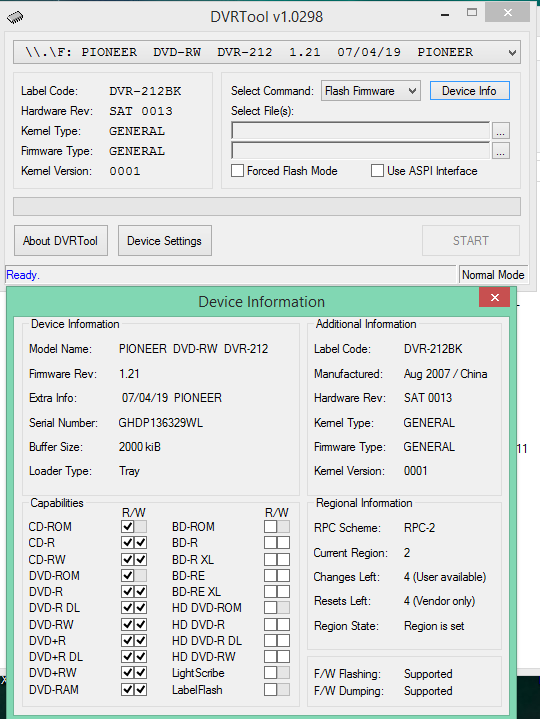 DVRTool v1.0 - firmware flashing utility for Pioneer DVR/BDR drives-2016-10-25_18-29-47.png