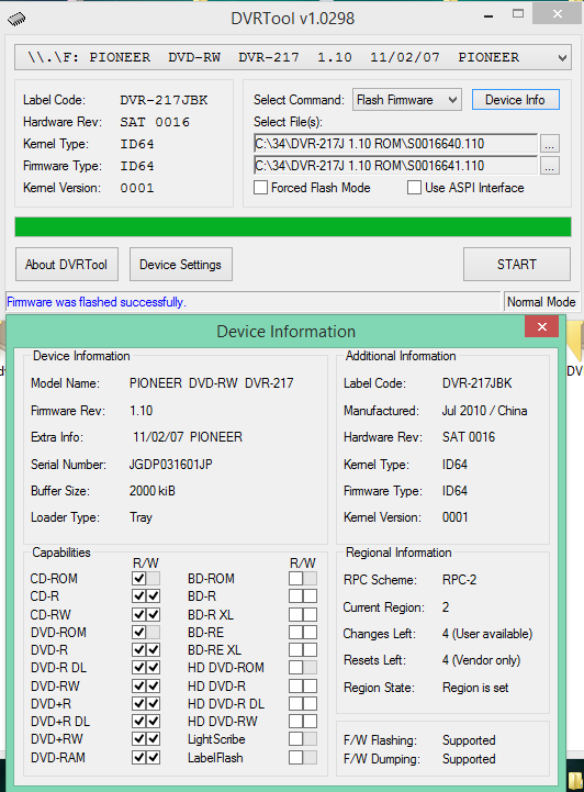 DVRTool v1.0 - firmware flashing utility for Pioneer DVR/BDR drives-2016-11-04_15-36-52.png