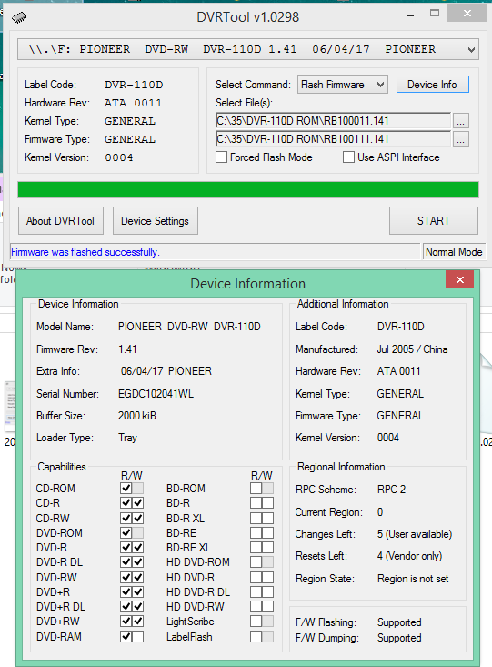 DVRTool v1.0 - firmware flashing utility for Pioneer DVR/BDR drives-2016-11-09_17-33-33.png