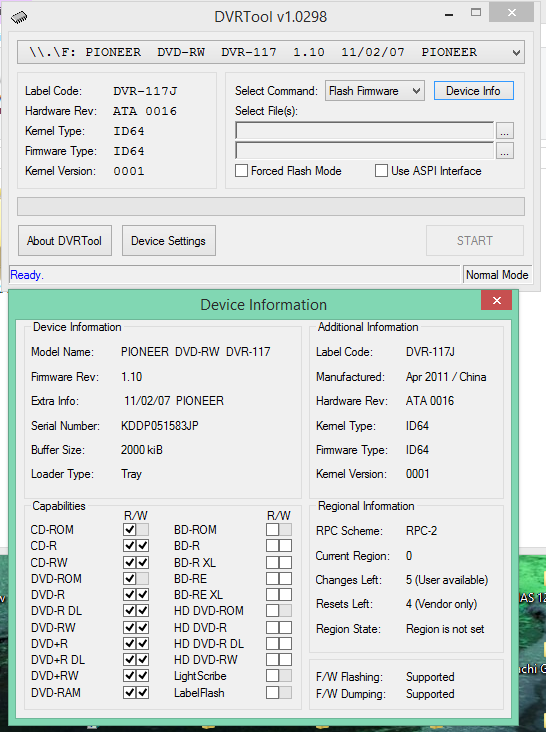 DVRTool v1.0 - firmware flashing utility for Pioneer DVR/BDR drives-2016-11-12_07-12-21.png