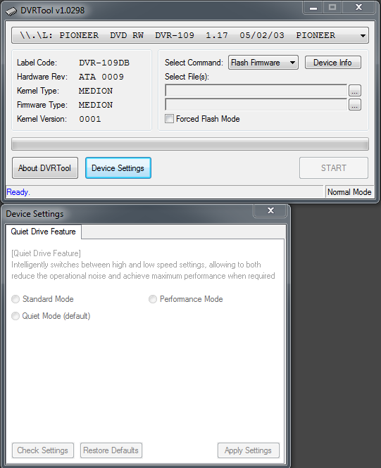 DVRTool v1.0 - firmware flashing utility for Pioneer DVR/BDR drives-przechwytywanie02.png